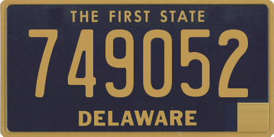 DE license plate 749052
