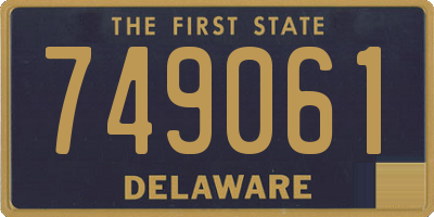 DE license plate 749061