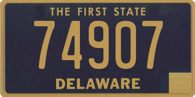 DE license plate 74907