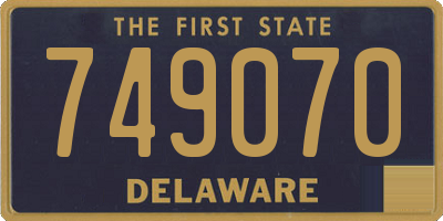 DE license plate 749070