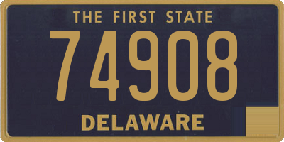 DE license plate 74908