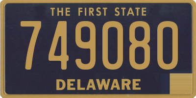 DE license plate 749080
