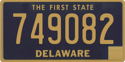 DE license plate 749082