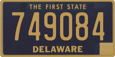 DE license plate 749084