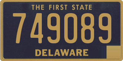 DE license plate 749089
