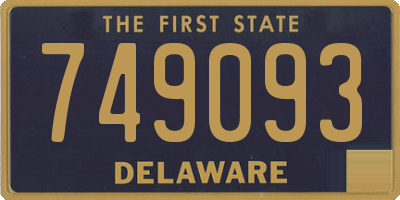 DE license plate 749093