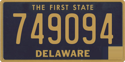 DE license plate 749094