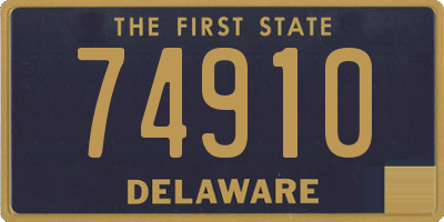 DE license plate 74910