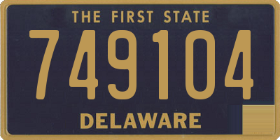 DE license plate 749104