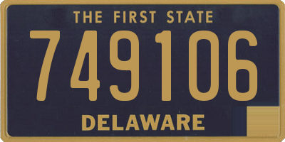 DE license plate 749106