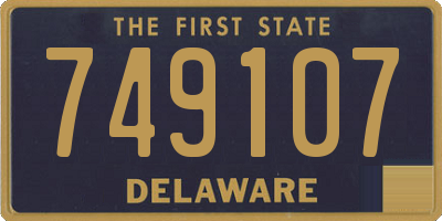 DE license plate 749107