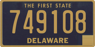 DE license plate 749108