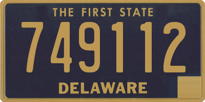 DE license plate 749112