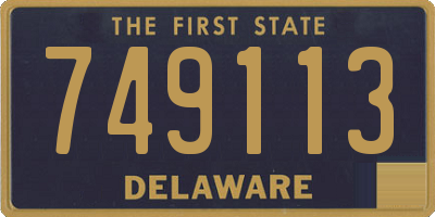 DE license plate 749113