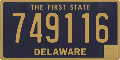 DE license plate 749116