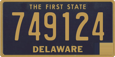 DE license plate 749124