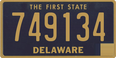 DE license plate 749134