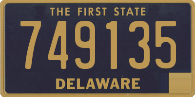 DE license plate 749135