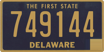 DE license plate 749144