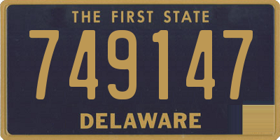 DE license plate 749147