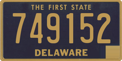 DE license plate 749152