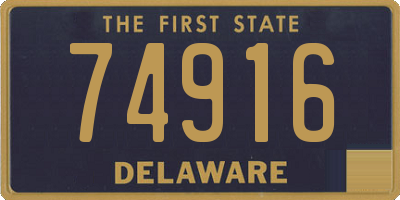 DE license plate 74916