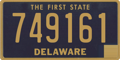 DE license plate 749161