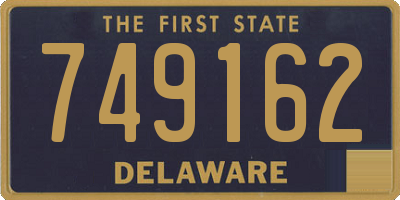 DE license plate 749162