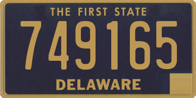 DE license plate 749165