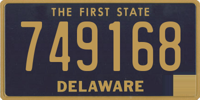DE license plate 749168
