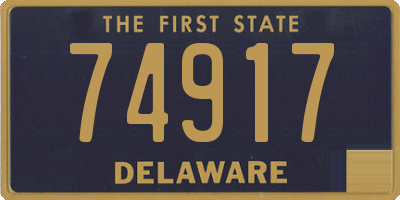 DE license plate 74917