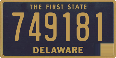 DE license plate 749181