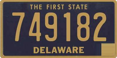 DE license plate 749182