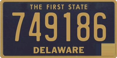 DE license plate 749186
