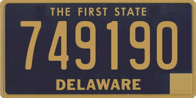 DE license plate 749190