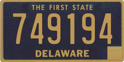 DE license plate 749194