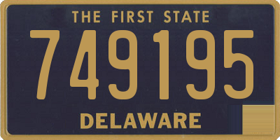 DE license plate 749195