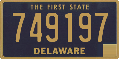 DE license plate 749197
