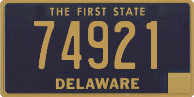DE license plate 74921