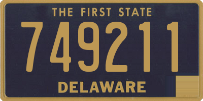 DE license plate 749211