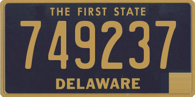 DE license plate 749237