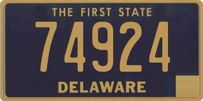 DE license plate 74924
