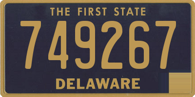 DE license plate 749267