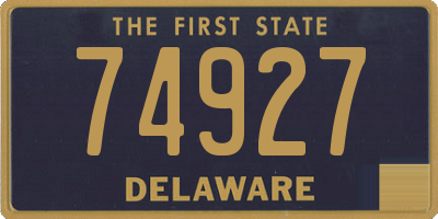 DE license plate 74927