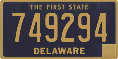 DE license plate 749294