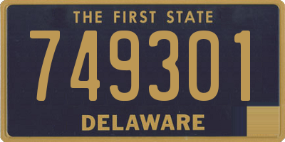 DE license plate 749301