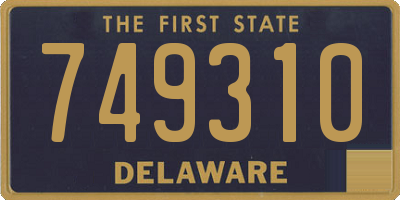 DE license plate 749310