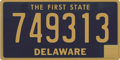 DE license plate 749313