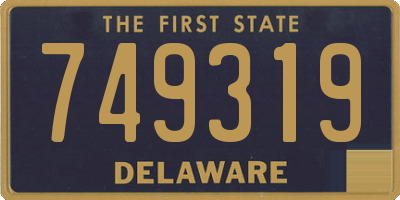 DE license plate 749319