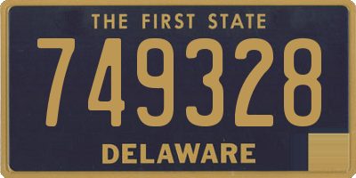 DE license plate 749328